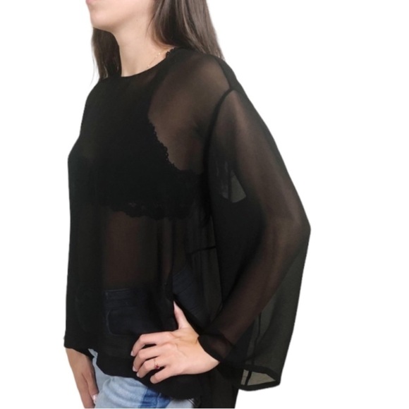 Sass and Bide Sheer Split Back Top - Picture 7 of 9